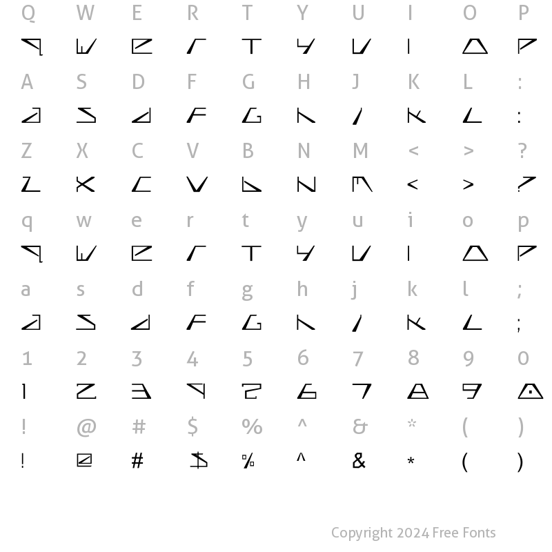 Character Map of biasel biasel