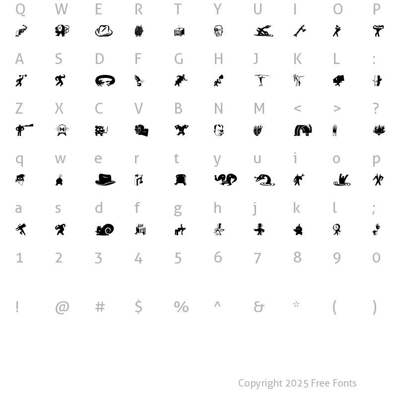 Character Map of BigCheeseDark Medium