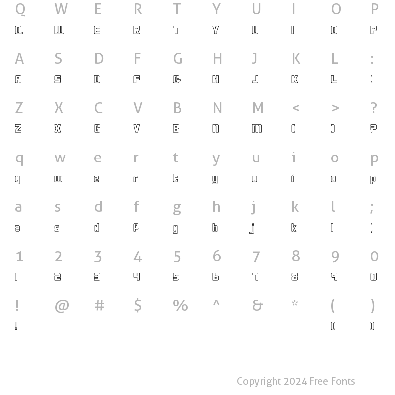 Character Map of Bio-disc Regular