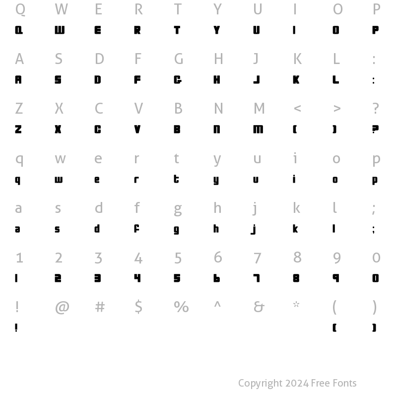 Character Map of Bio-disc Solid Regular