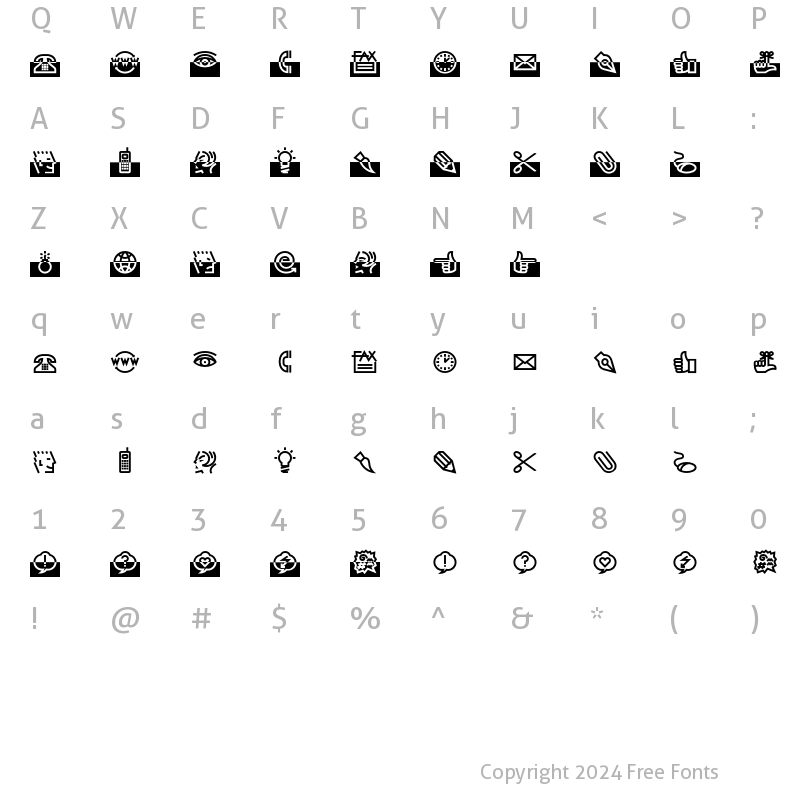 Character Map of BixBats LT Std Wired