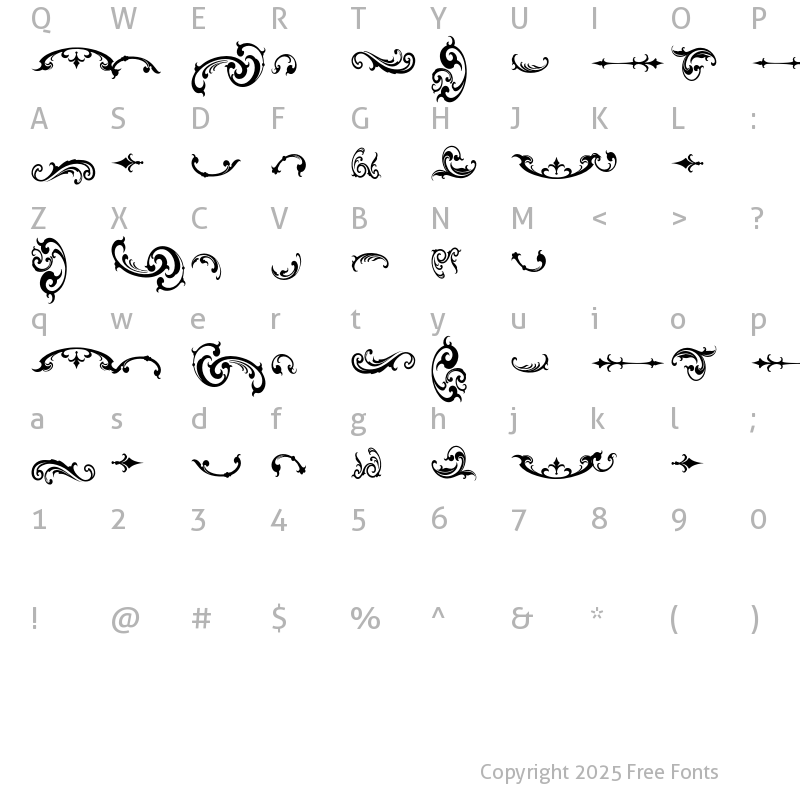 Character Map of black fellas ornament