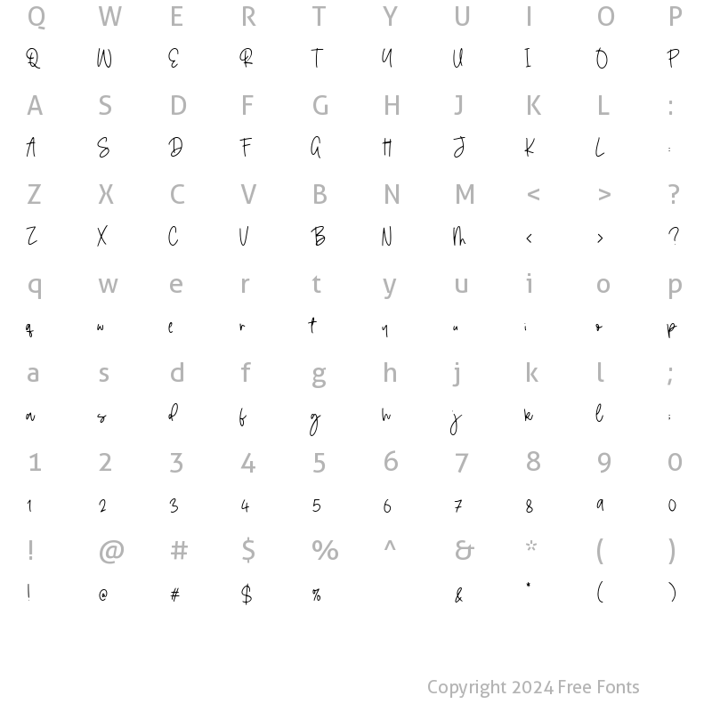 Character Map of Blackfeast Regular