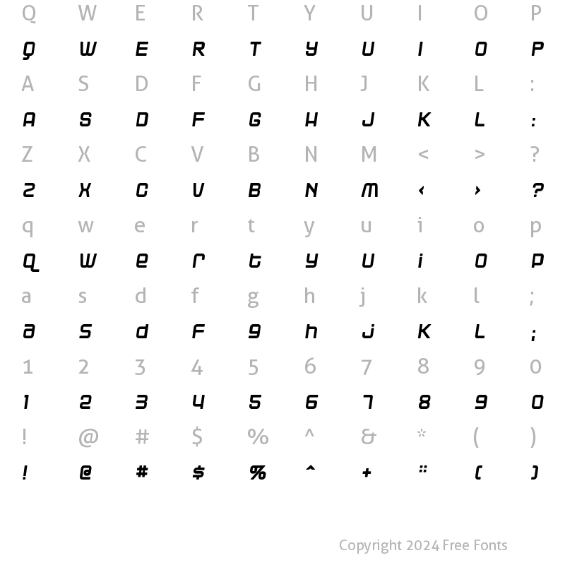 Character Map of Blackjack  Rollin Regular