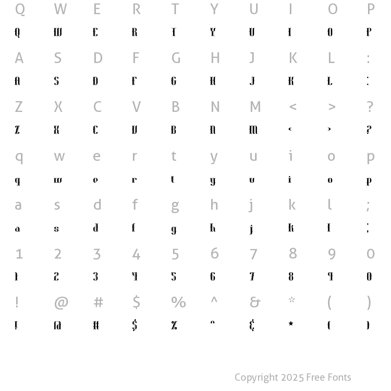 Character Map of Blackoninaut Redux BRK Normal