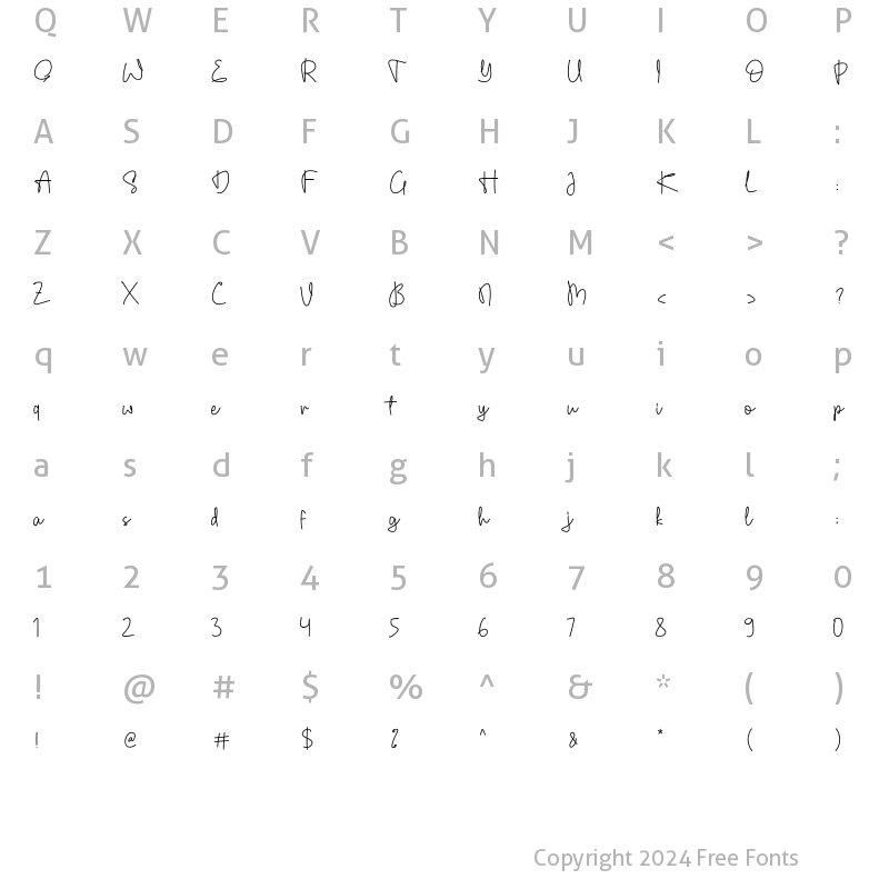 Character Map of Bloomberg Regular