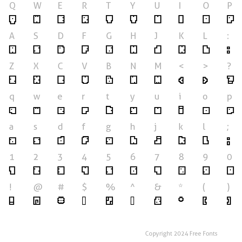 Character Map of BM biscuit A9