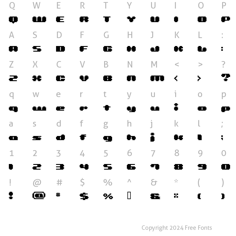 Character Map of BM leaves A11