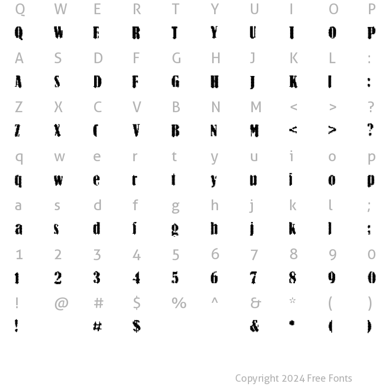 Character Map of BN-ArNoN Regular