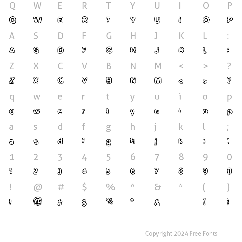 Character Map of BN-Maxi Regular