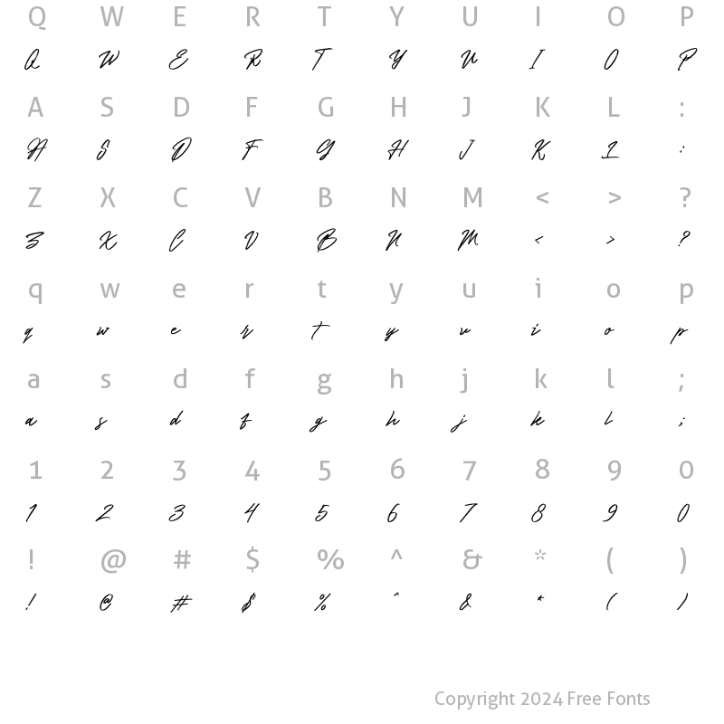 Character Map of Boatsyard Regular