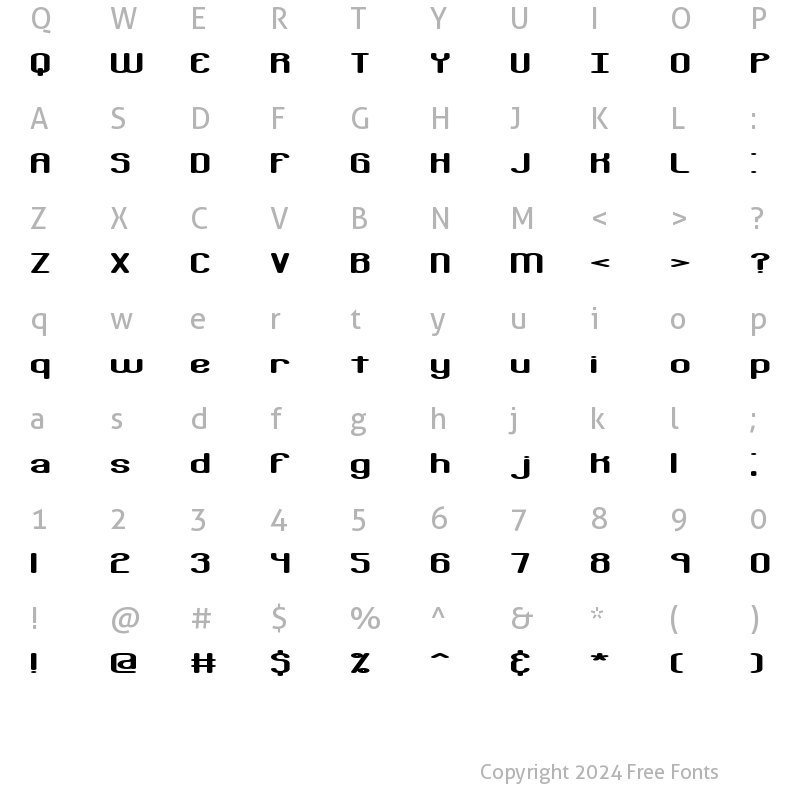 Character Map of Bobcaygeon BRK Normal