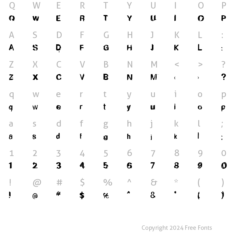 Character Map of Boggle Medium