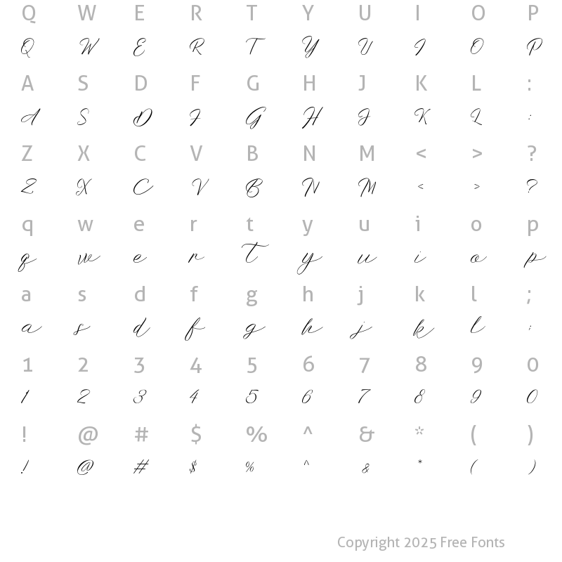 Character Map of Botdoh Regular