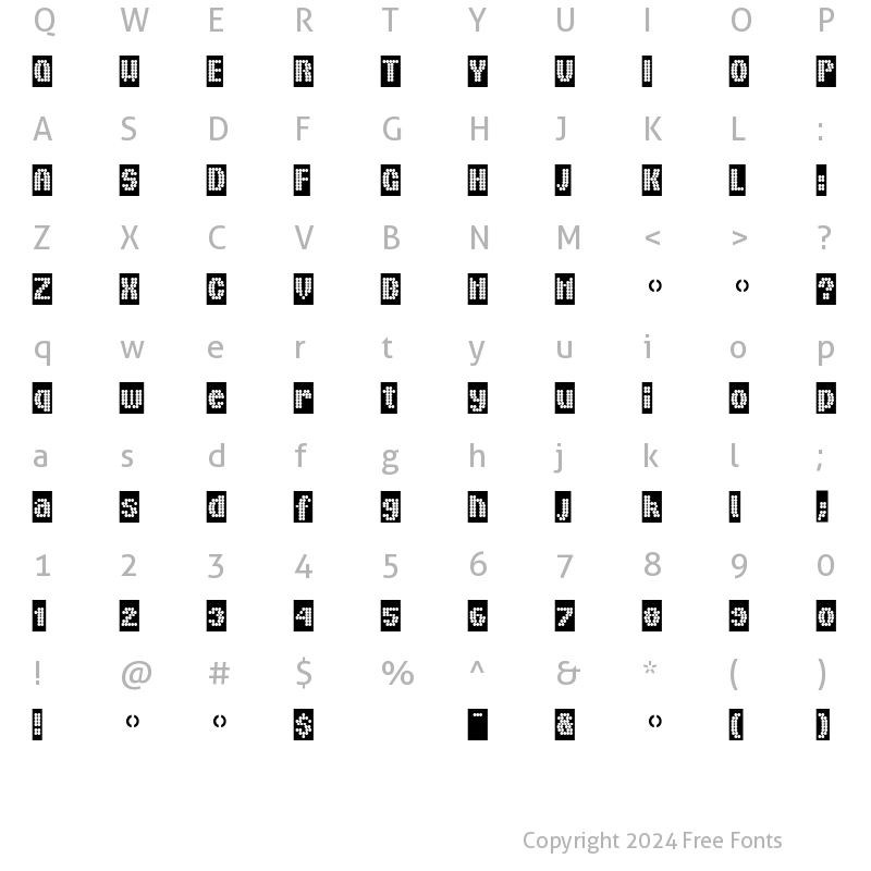 Character Map of Boules Regular