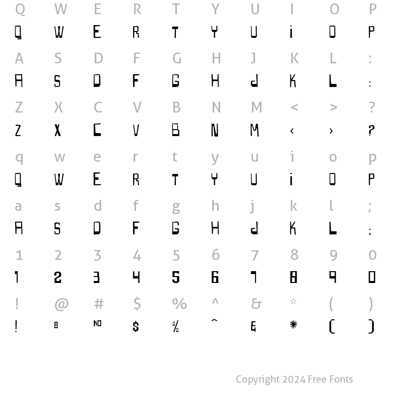 Character Map of Boxspring Medium