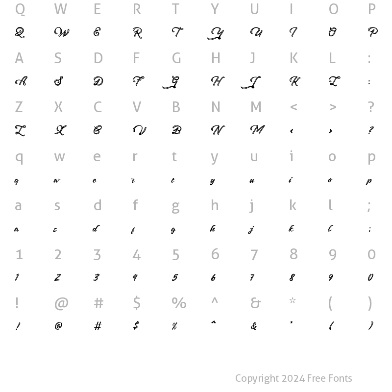 Character Map of Brandon Deco Regular