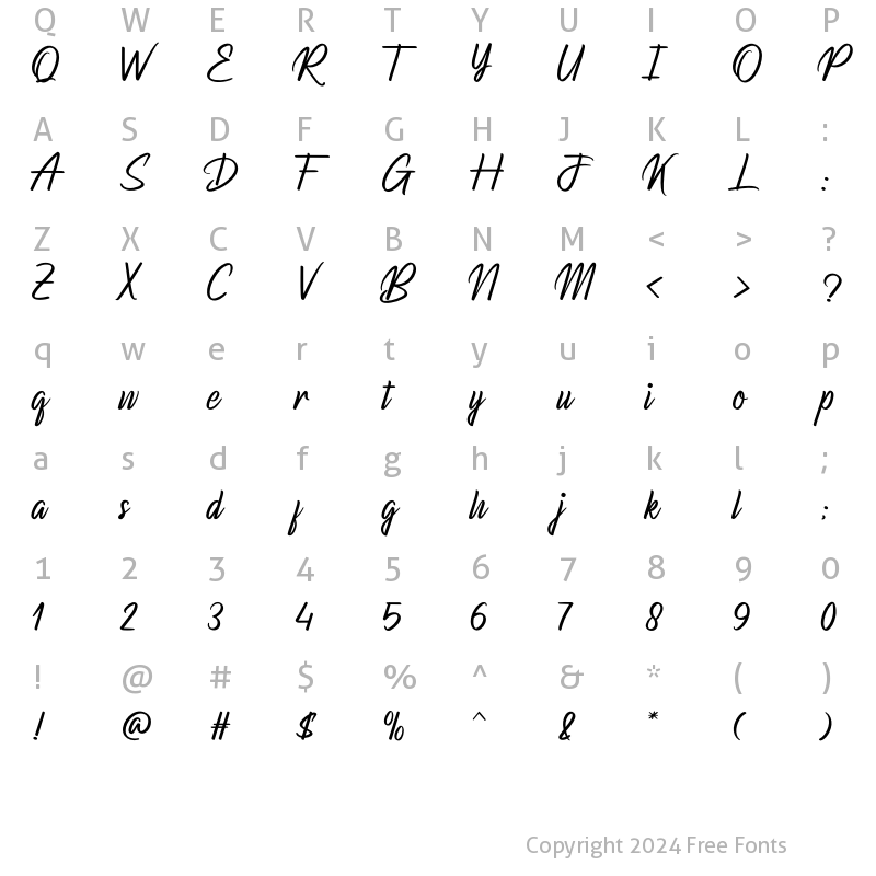 Character Map of Breakpass Regular