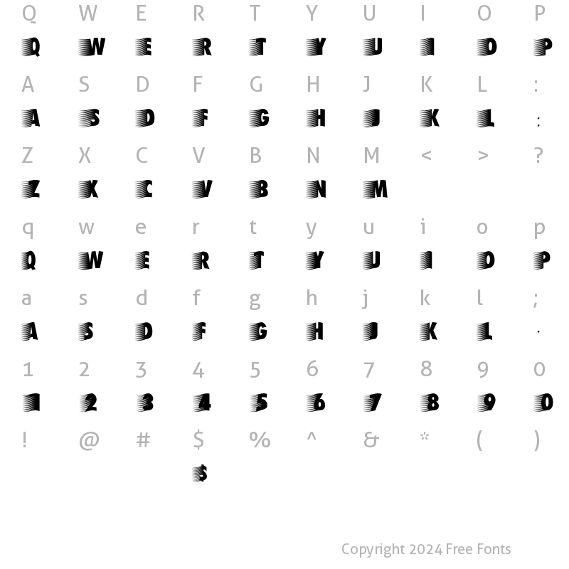 Character Map of BreezeStarboardsStormy Regular