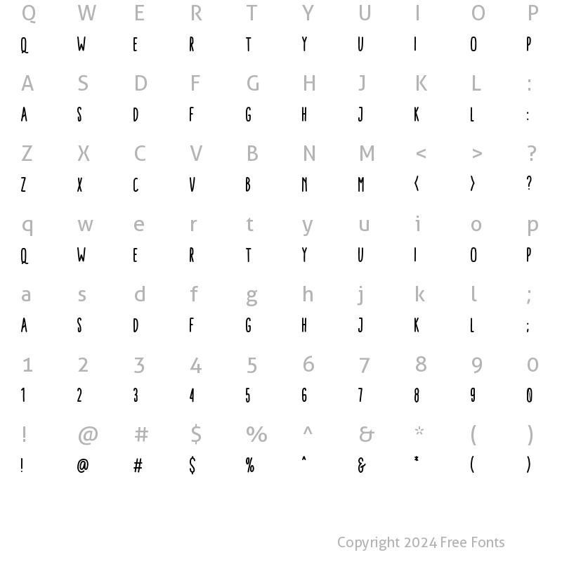 Character Map of BRIGHTSIGHT02 Regular