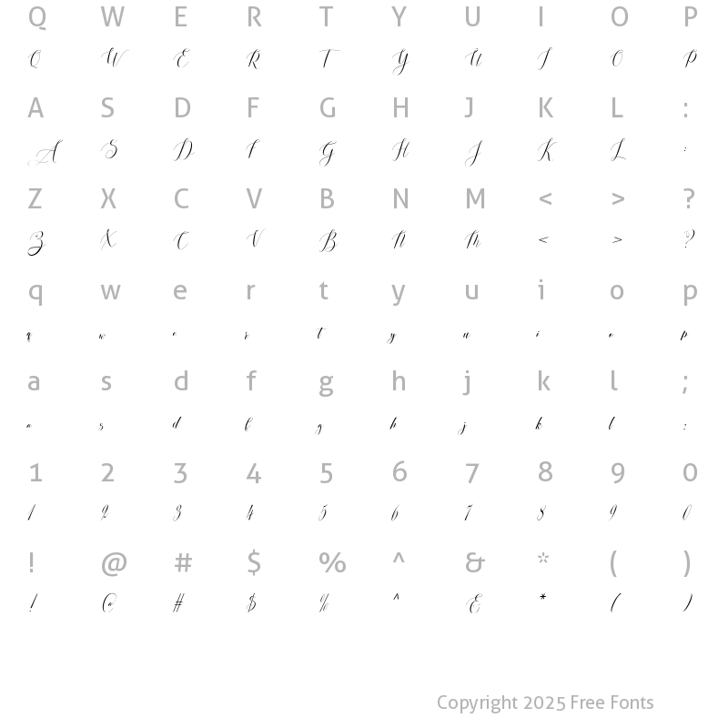 Character Map of Brittany Coleman Regular