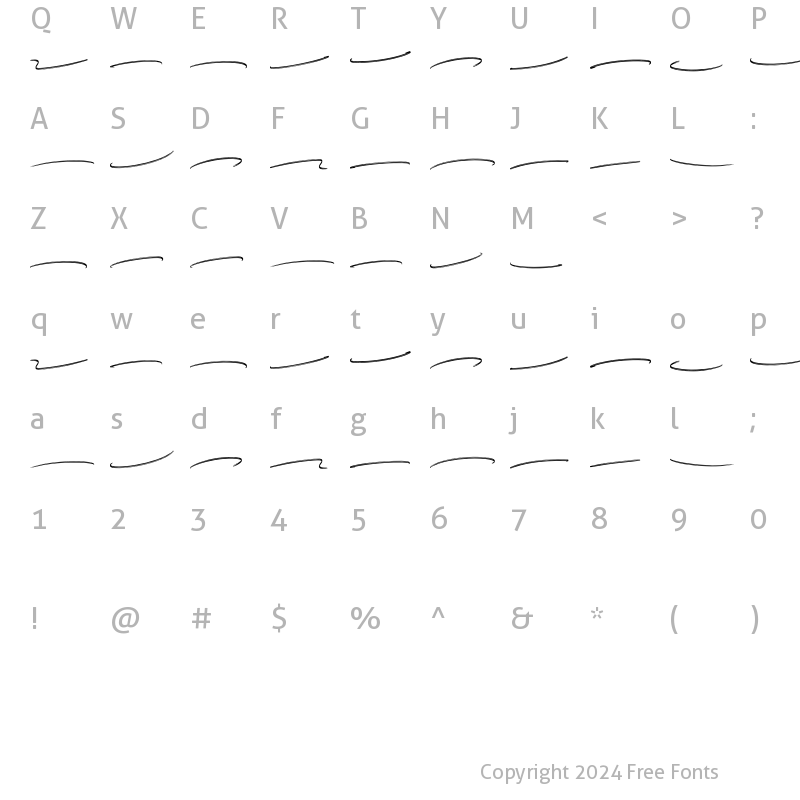 Character Map of Brokllyng Swashes