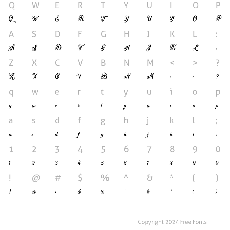 Character Map of Brooks Bros: Matthew Script