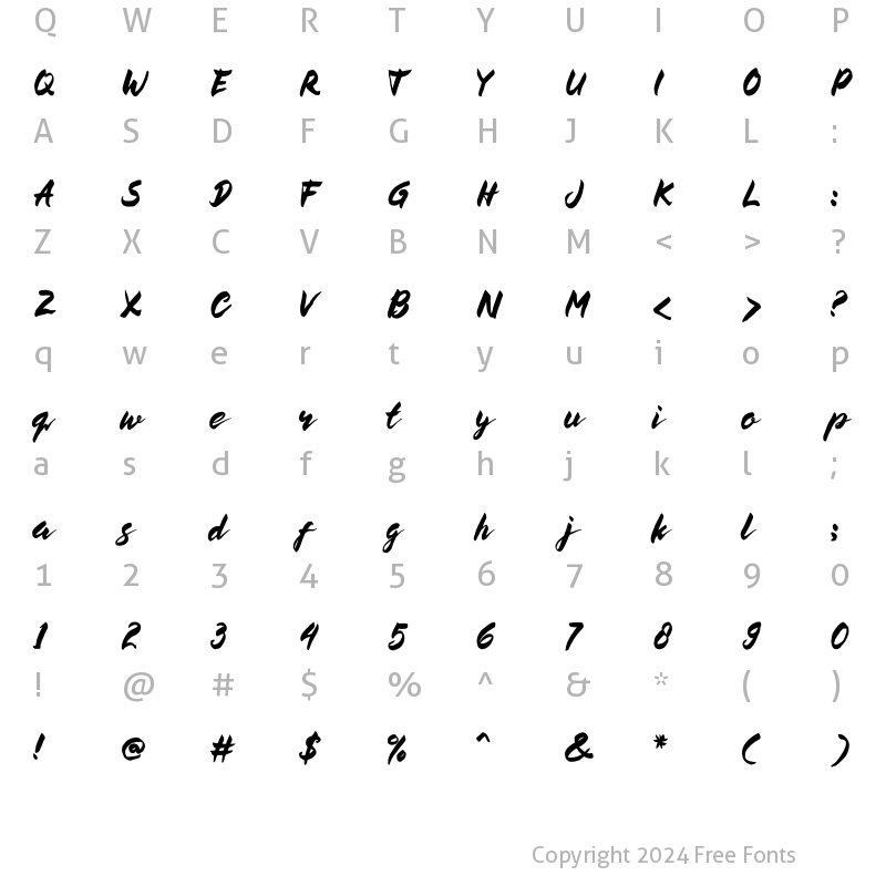 Character Map of BUCKY Sans Regular