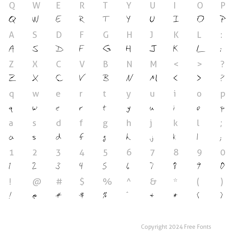 Character Map of BudAngular Regular