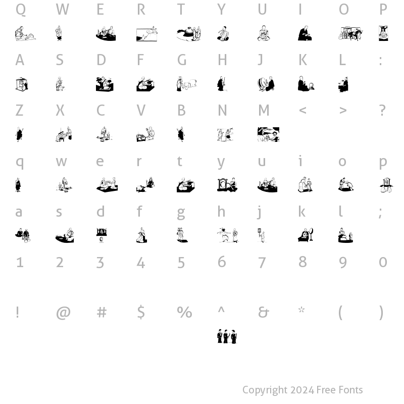 Character Map of Buddhism Regular