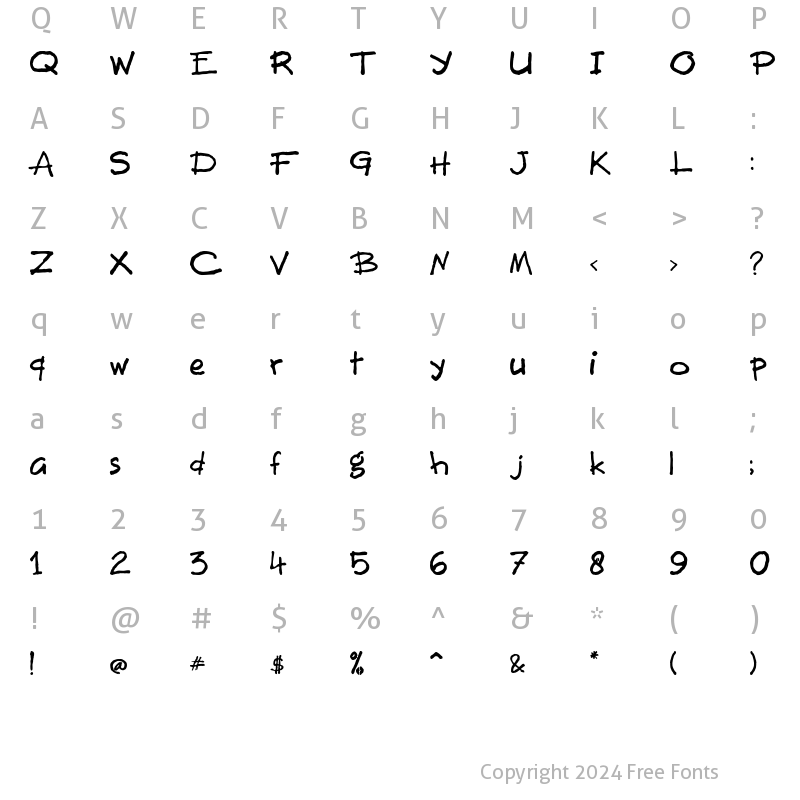 Character Map of Buitenzorg Regular