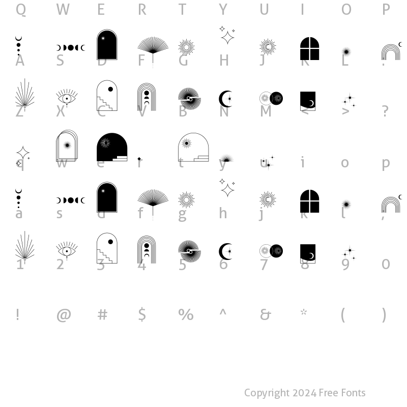 Character Map of Buljirya Icon Icon