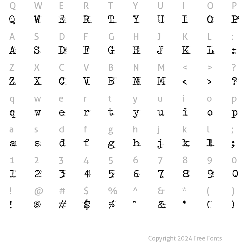 Character Map of bulkyRefuse Type Normal