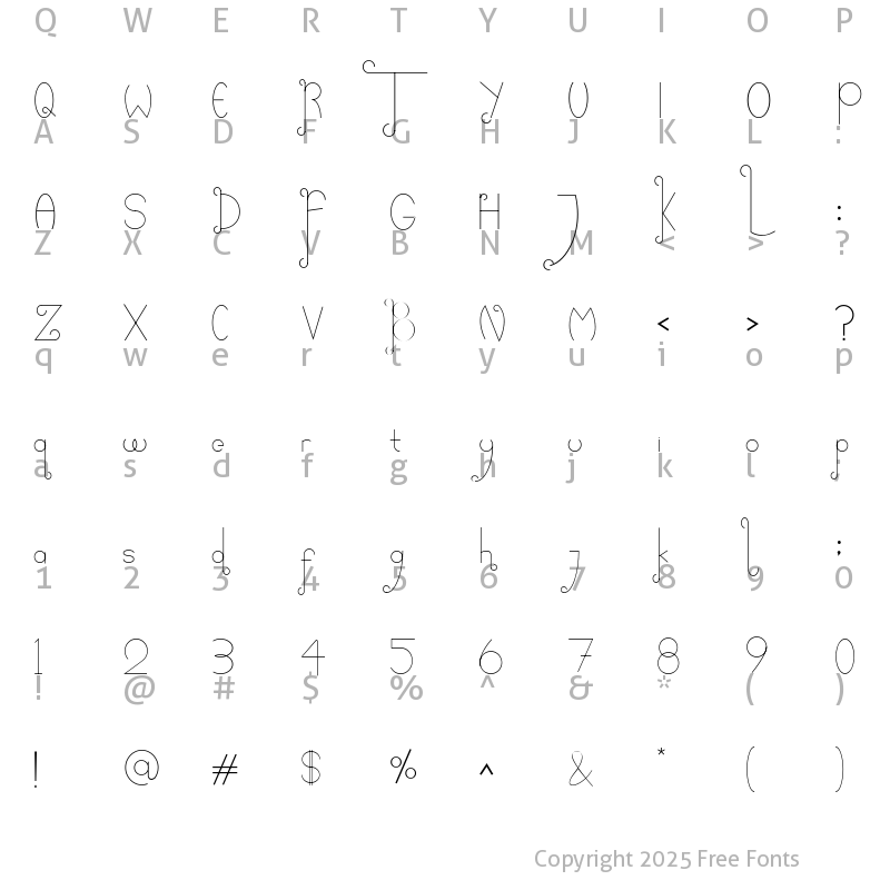Character Map of bulleud Regular
