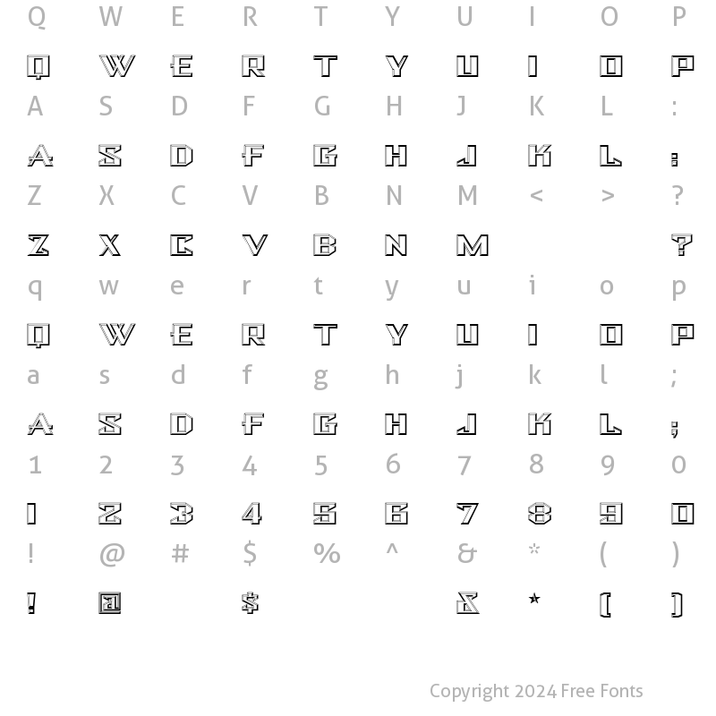 Character Map of BulwarkNF Regular