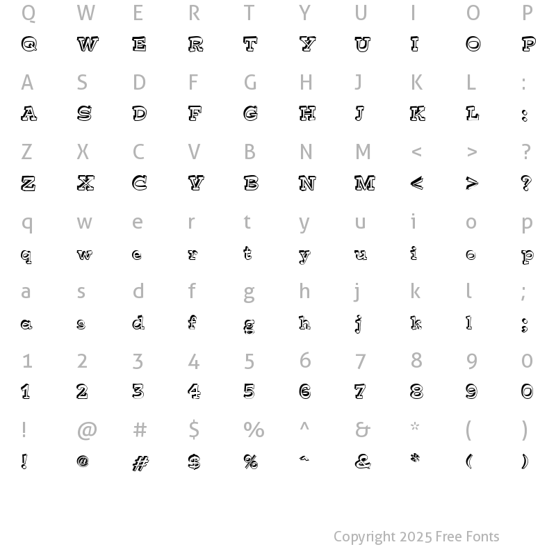 Character Map of Bunny Lips Normal