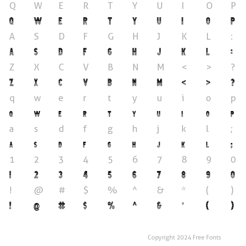 Character Map of Bunting 2-Condensed Normal