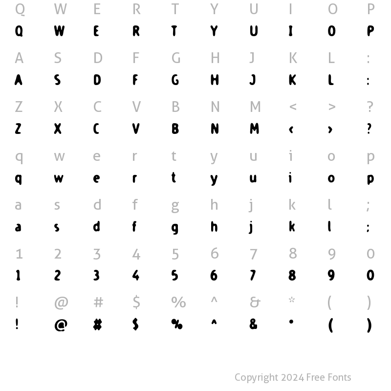 Character Map of BureaucracyFederal Regular