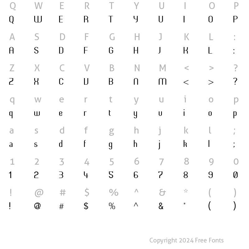 Character Map of Butter unsalted