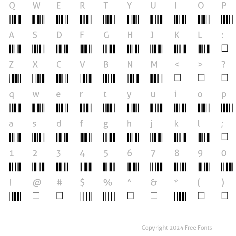 Character Map of C39P12DlTt Normal