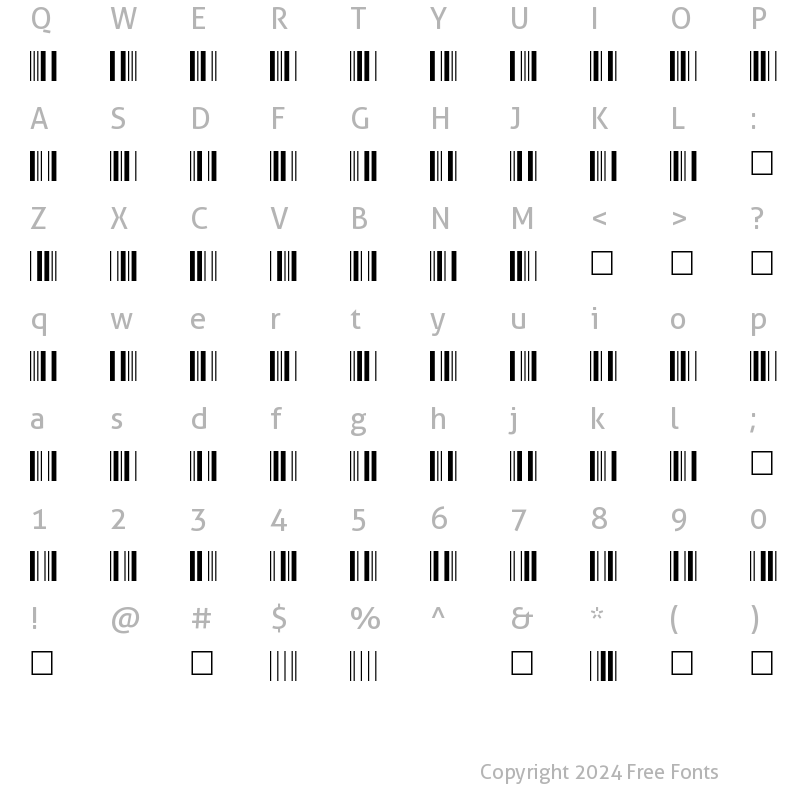 Character Map of C39P12DmTt Normal