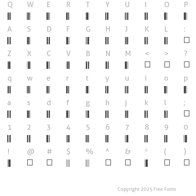 Character Map of C39P36DlTt Normal