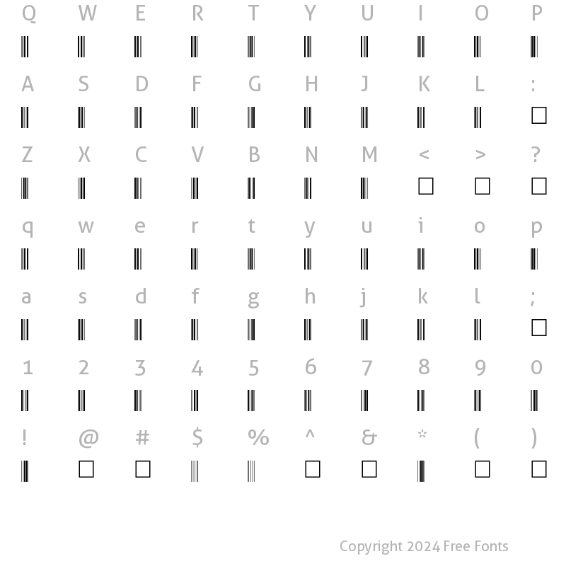 Character Map of C39P48DlTt Normal