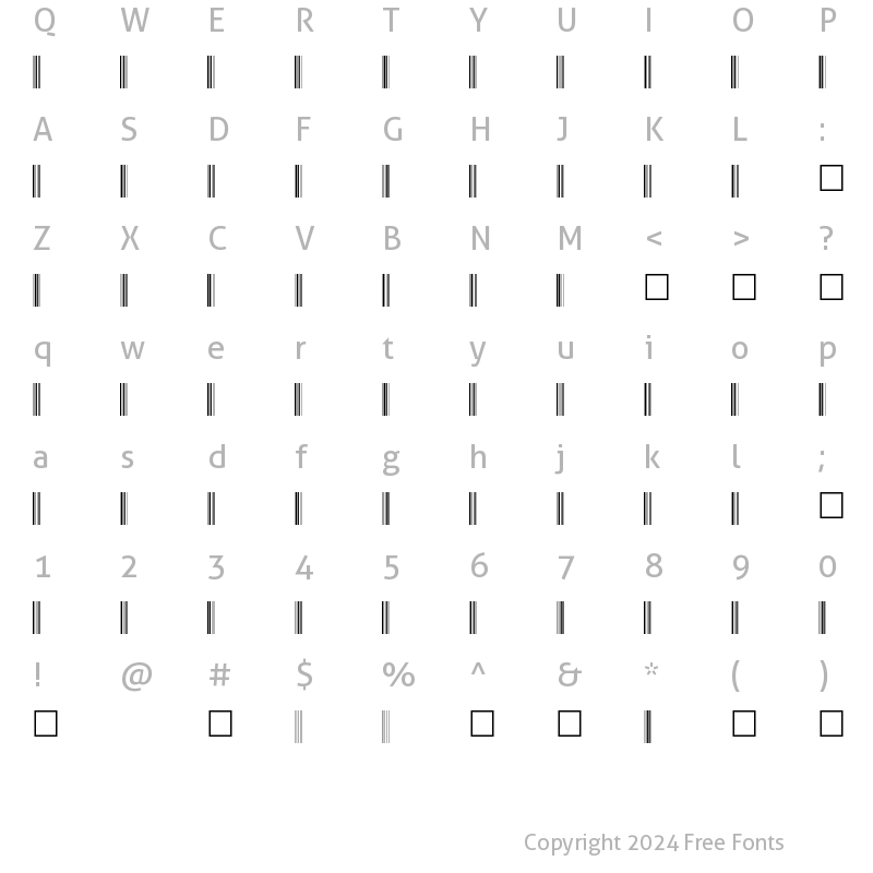 Character Map of C39P48DmTt Normal