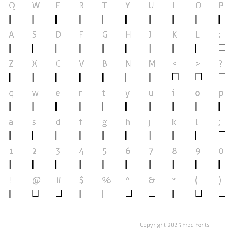 Character Map of C39P72DlTt Normal