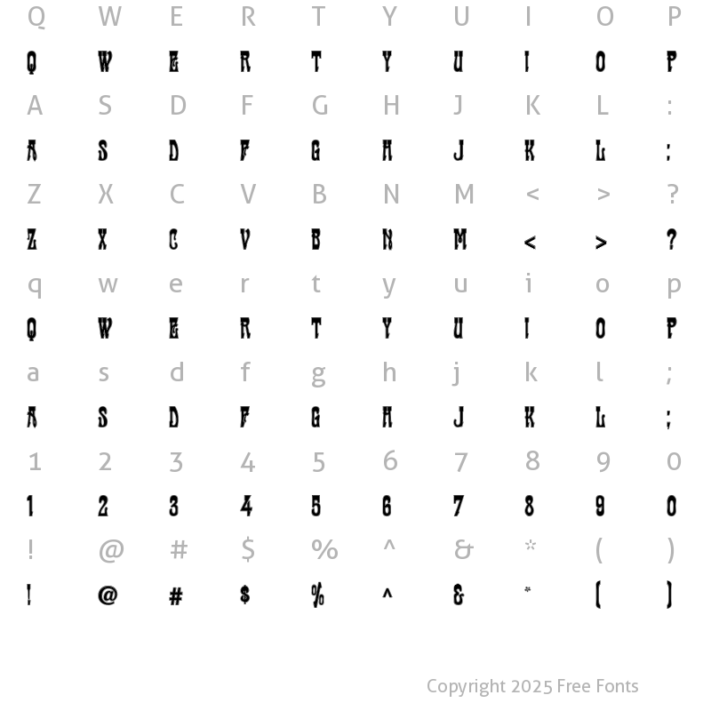 Character Map of CabaretContour Regular