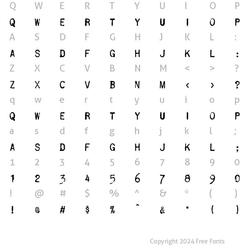 Character Map of CablegramUrgent Regular