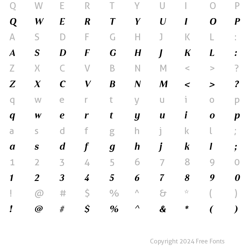 Character Map of Cabrito Flare W03 t Black Extended Italic