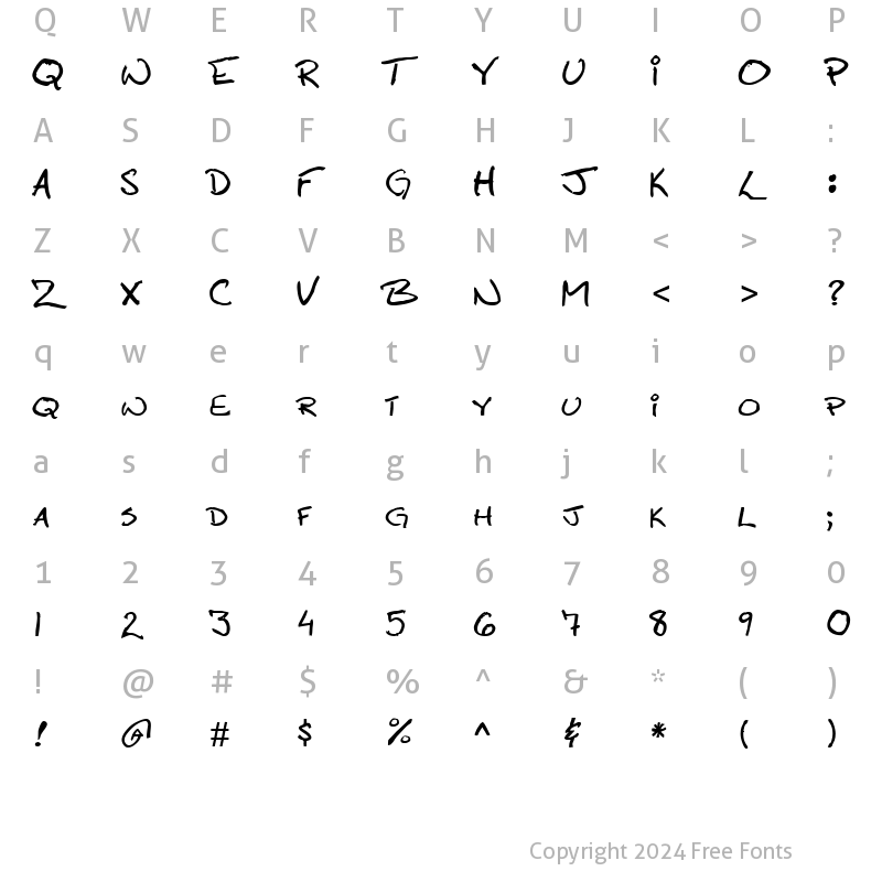 Character Map of Callahan Normal