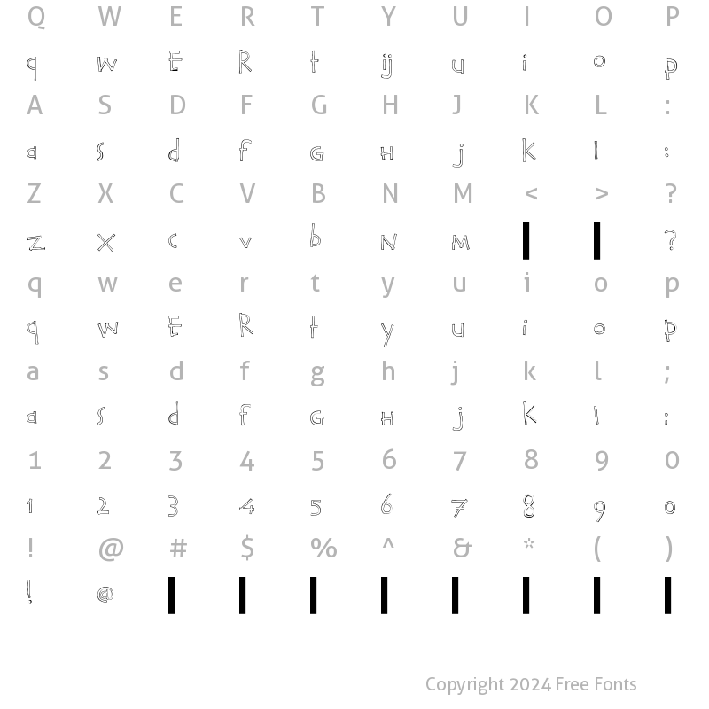 Character Map of Calvin and Hobbes Outline